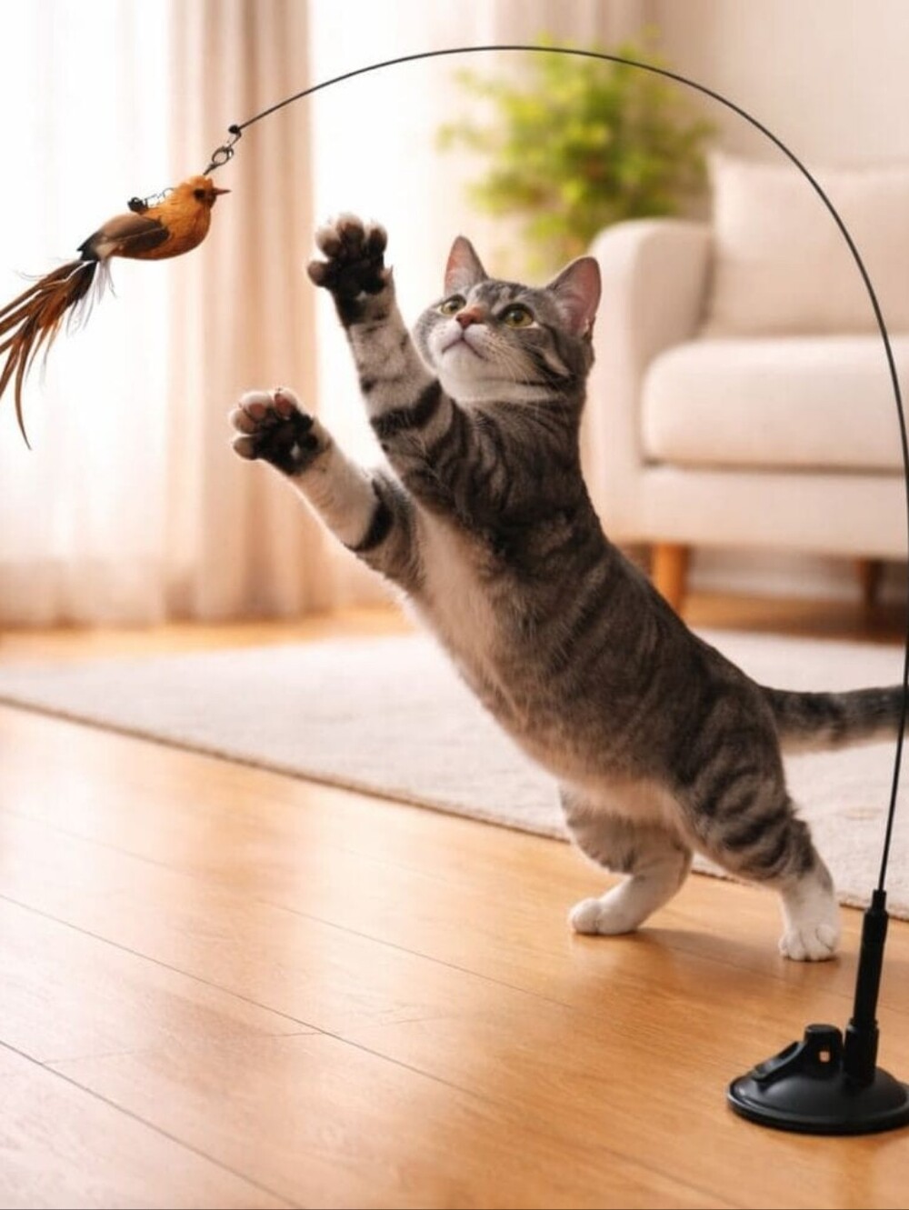 Interactive Bird Cat Toy — Triggers Natural Hunting Instinct NIP
